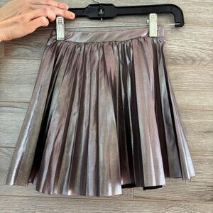 Zara Shiny Pleated Skirt, Girls Size 8